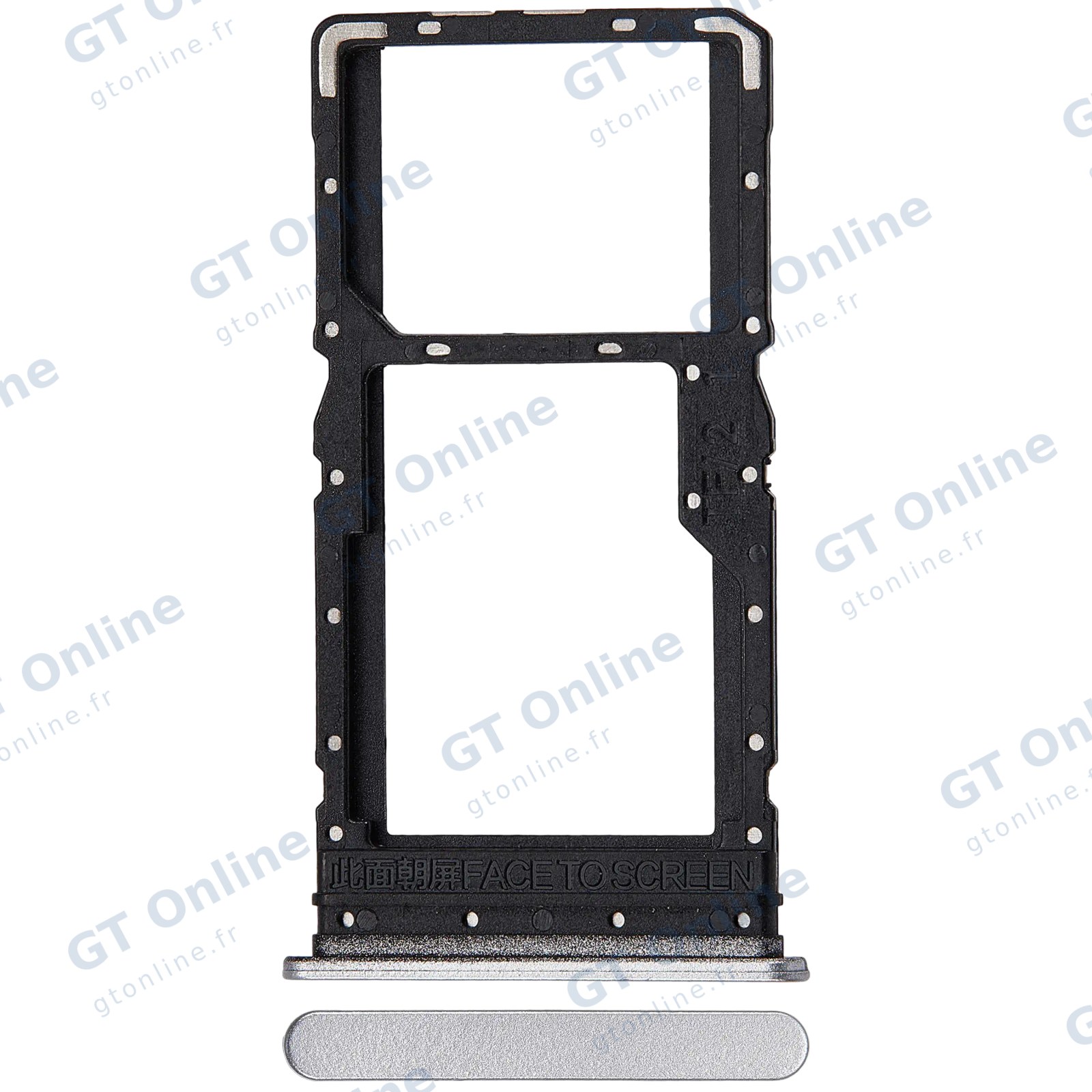 Tiroir SIM pour Xiaomi Redmi 12 5G (argent Moonstone)