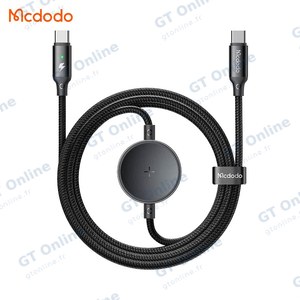 Câble de Charge Montre Connectée Mcdodo CA-4170 Type-C vers Type-C 60W + Pad de Charge à Induction Samsung Watch (1.5m)