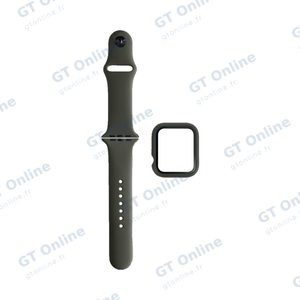 Protection Silicone pour Apple Watch 42mm avec Bracelet Sport (16) Gris