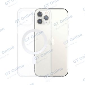 Coque Silicone MagSafe Compatible pour Apple iPhone 11 Pro Max Transparent