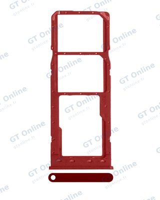 Tiroir SIM pour Samsung Galaxy A10 (A105 / 2019) (rouge)