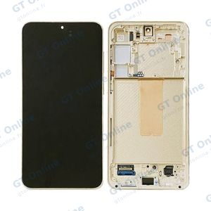 Écran Tactile Soft Oled avec Châssis Samsung Galaxy S23 Plus 5G S916 Crème