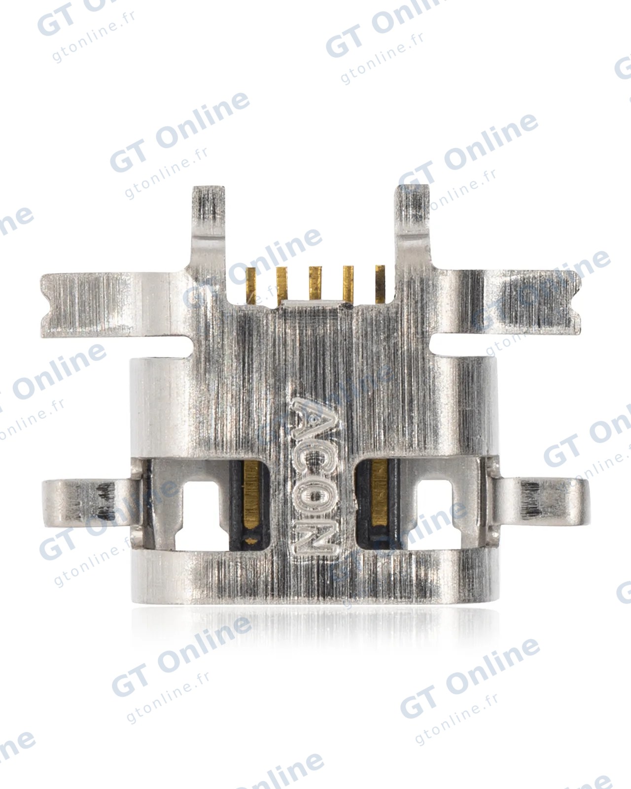 Connecteur de charge à souder — format Micro B, 5 broches, 6 points de fixation (C292)