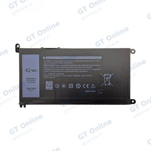 Batterie Ordinateur Portable Premium YRDD6 pour Dell Inspiron 3310 5480 3582 3583 3793 7586 2-in-1 Vostro 3491