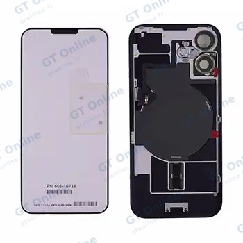 Vitre arrière avec MagSafe, NFC et nappe flash pour Apple iPhone 16 (origine, rose)