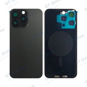 Cache Arrière Premium Apple iPhone 15 Pro Max (Without Part) Titane Noir