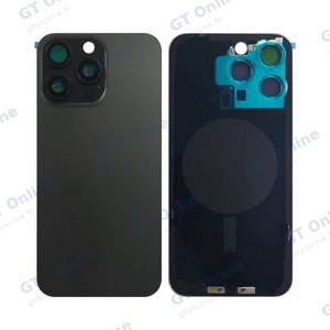 Cache Arrière Premium Apple iPhone 15 Pro Max (Without Part) Titane Noir