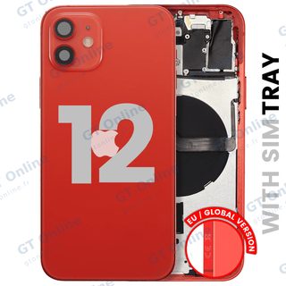 Châssis pour Apple iPhone 12 (version EU, origine d'occasion — grade B, rouge)
