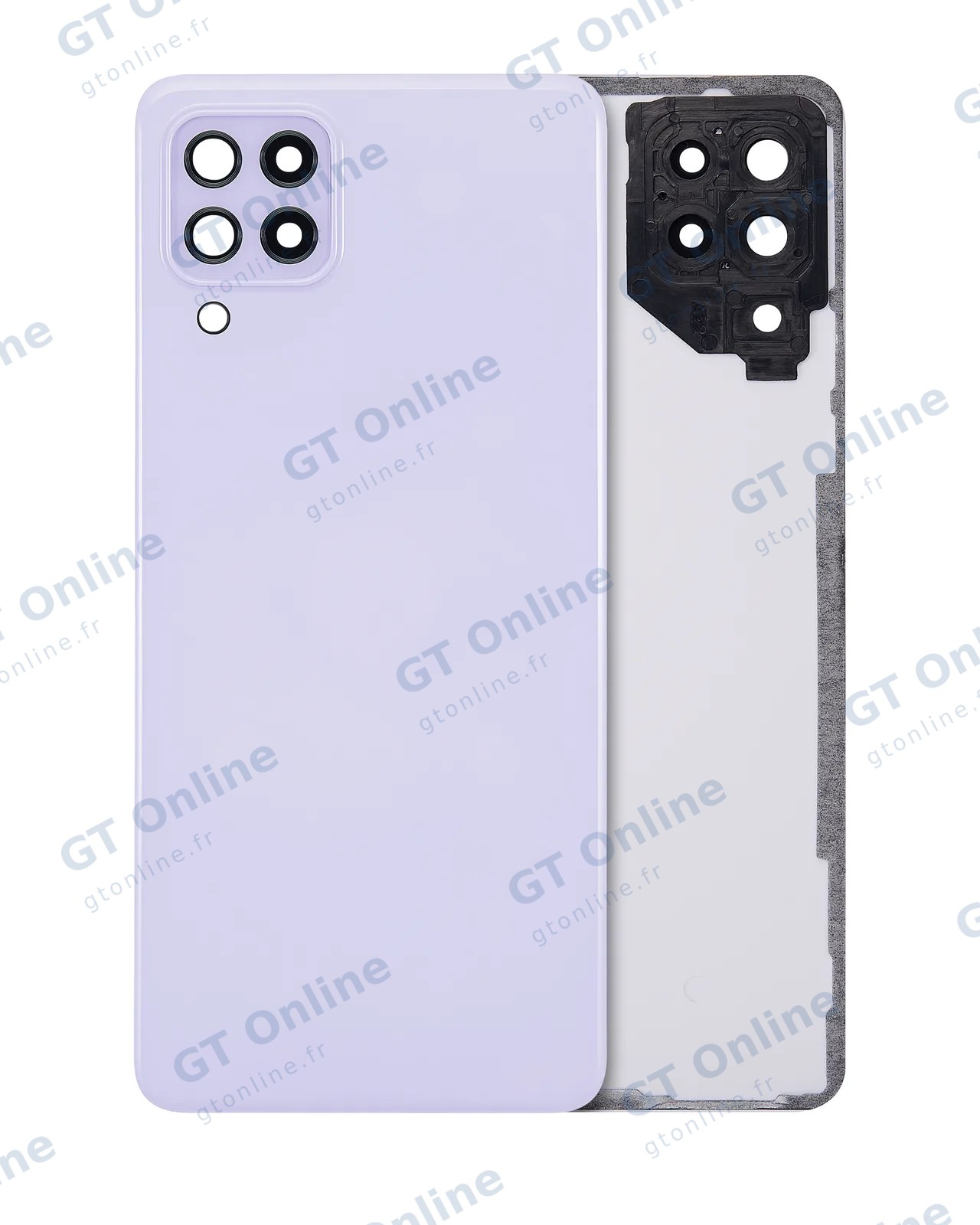 Vitre arrière pour Samsung Galaxy A22 4G (A225 / 2021) (pack service origine, Violet)