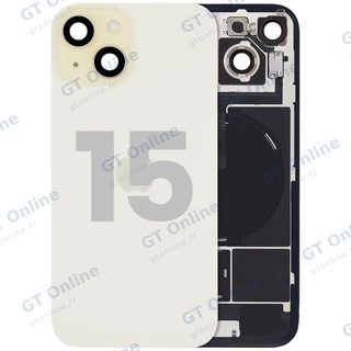 Vitre arrière pour Apple iPhone 15 (origine d'occasion — grade A, jaune)