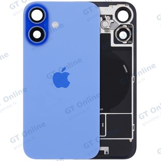 Vitre arrière avec MagSafe, NFC et nappe flash pour Apple iPhone 16 (origine, bleu outremer)
