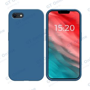 Coque Silicone Compatible pour Apple iPhone 7/iPhone 8/iPhone SE (2nd Gen)/iPhone SE (3e Gen) (#20) Bleu Marine