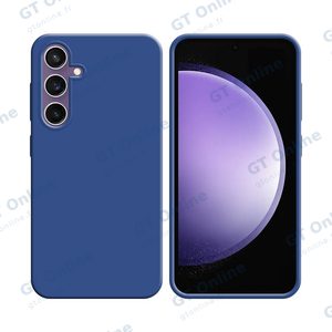 Coque Silicone Compatible pour Samsung Galaxy S23 FE S711 (#16) Bleu Marine