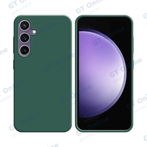Coque Silicone Compatible pour Samsung Galaxy S23 FE S711 (#22) Vert Foncé