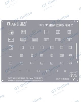 Pochoir de rebillage intégré n° 2 Qianli Bumblebee QS151 — amplificateurs de puissance RF