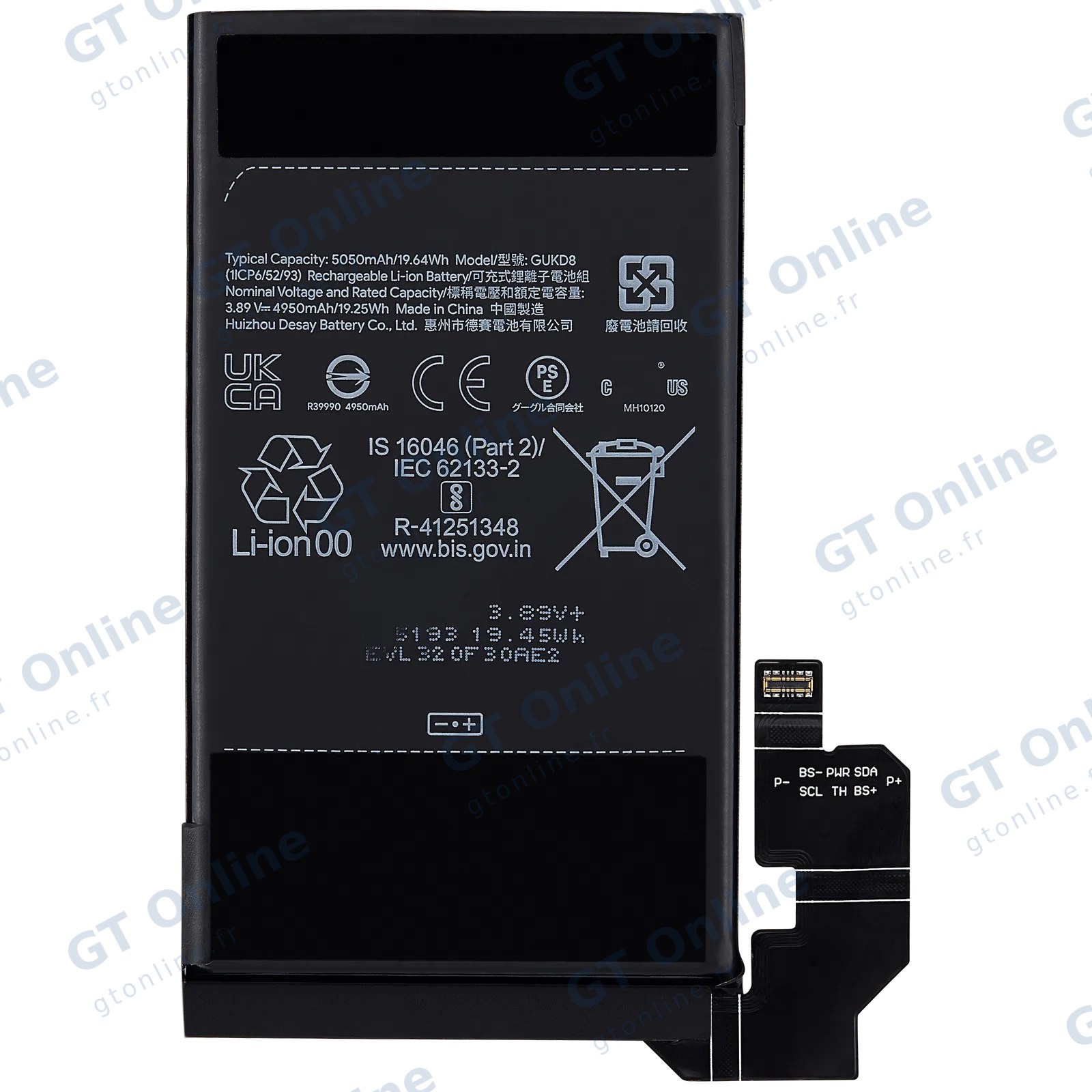 Batterie pour Google Pixel 8 Pro (GUKD8)