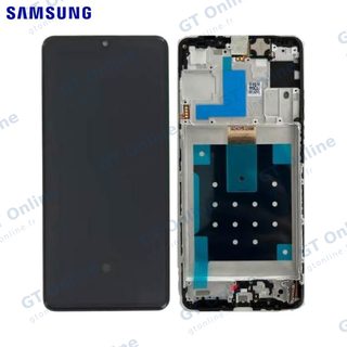 Écran OLED avec châssis pour Samsung Galaxy M55 5G (SM-M556) (pack service origine, noir)
