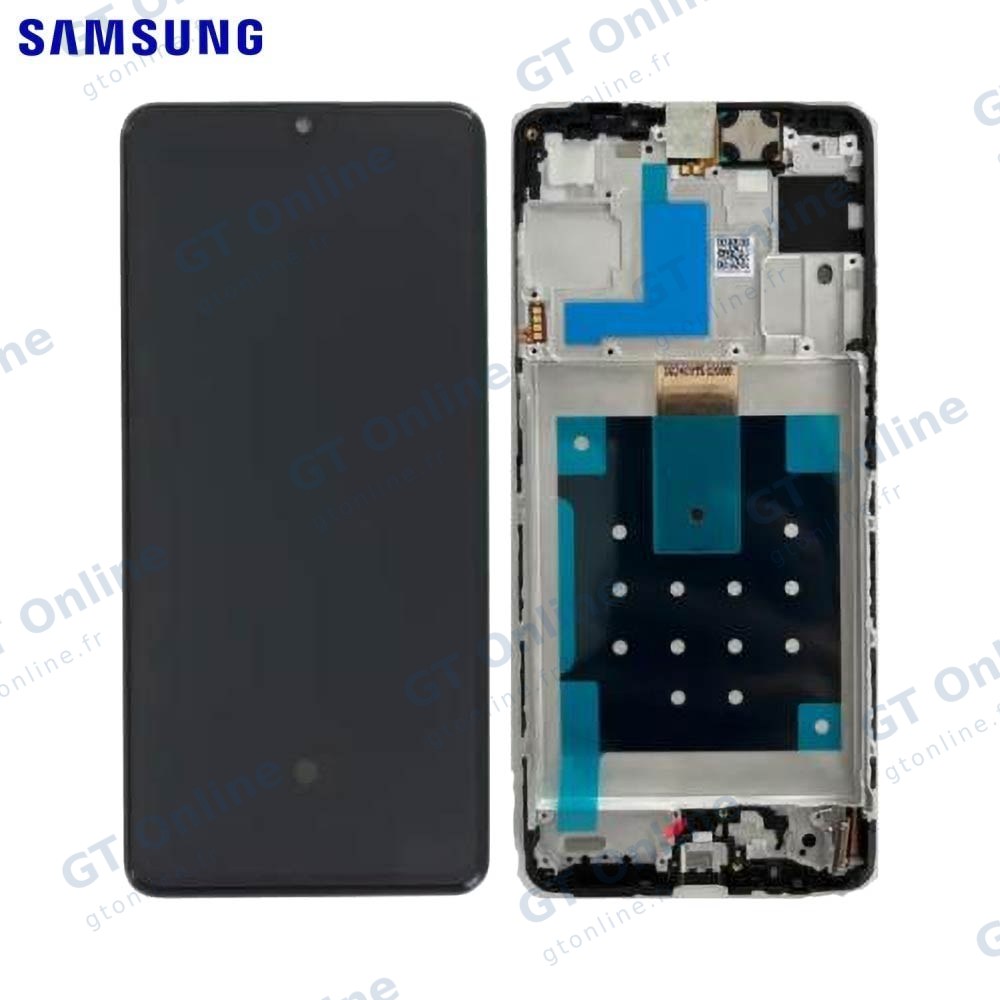 Écran OLED avec châssis pour Samsung Galaxy M55 5G (SM-M556) (pack service origine, noir)