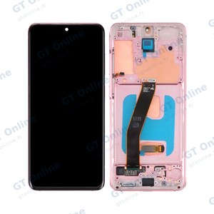 Écran Tactile Oled avec Châssis Samsung Galaxy S20 G980/Galaxy S20 5G G981 Rose