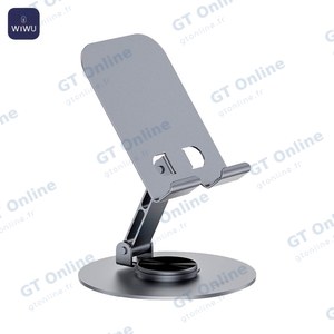 Support pour Smartphone et Tablette Wiwu ZM-014 Rotation 360° Gris