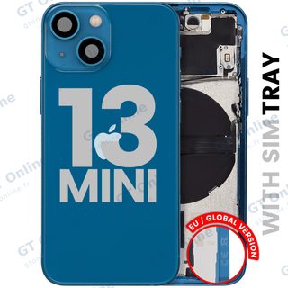 Châssis pour Apple iPhone 13 Mini (version EU, origine d'occasion — grade B, bleu)