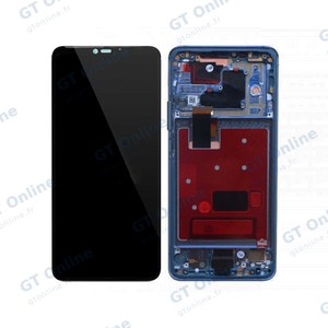 Écran Tactile OEM avec Châssis Huawei Mate 20 Pro Bleu