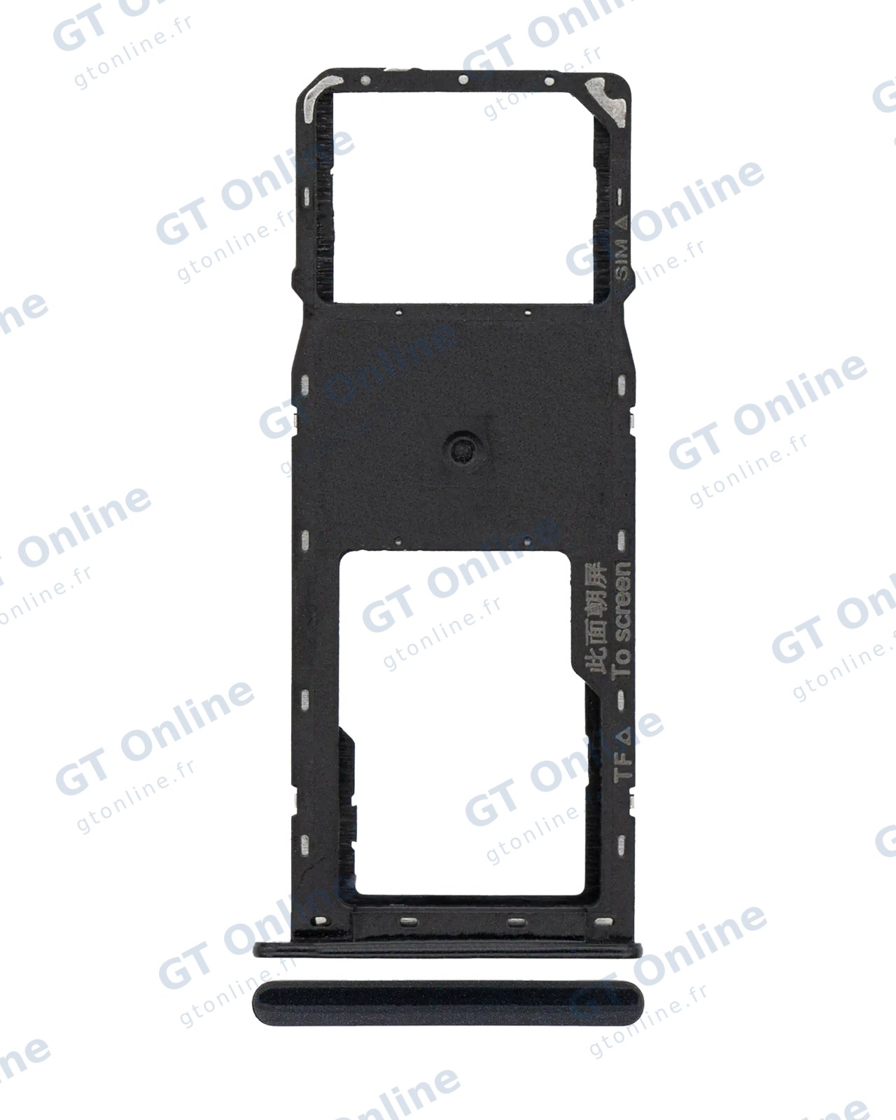 Tiroir SIM pour Samsung Galaxy A10S (A107 / 2019) / A20S (A207 / 2019) (noir)