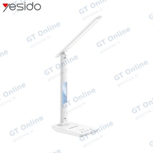 Lampe LED avec Charge Sans Fil pour Smartphone Yesido DS20 Blanc