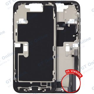 Châssis pour Apple iPhone 16 Pro Max (version US, origine d'occasion — grade B, titane noir)