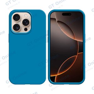 Coque Silicone Compatible pour Apple iPhone 16 Pro Max (#16) Bleu Ciel