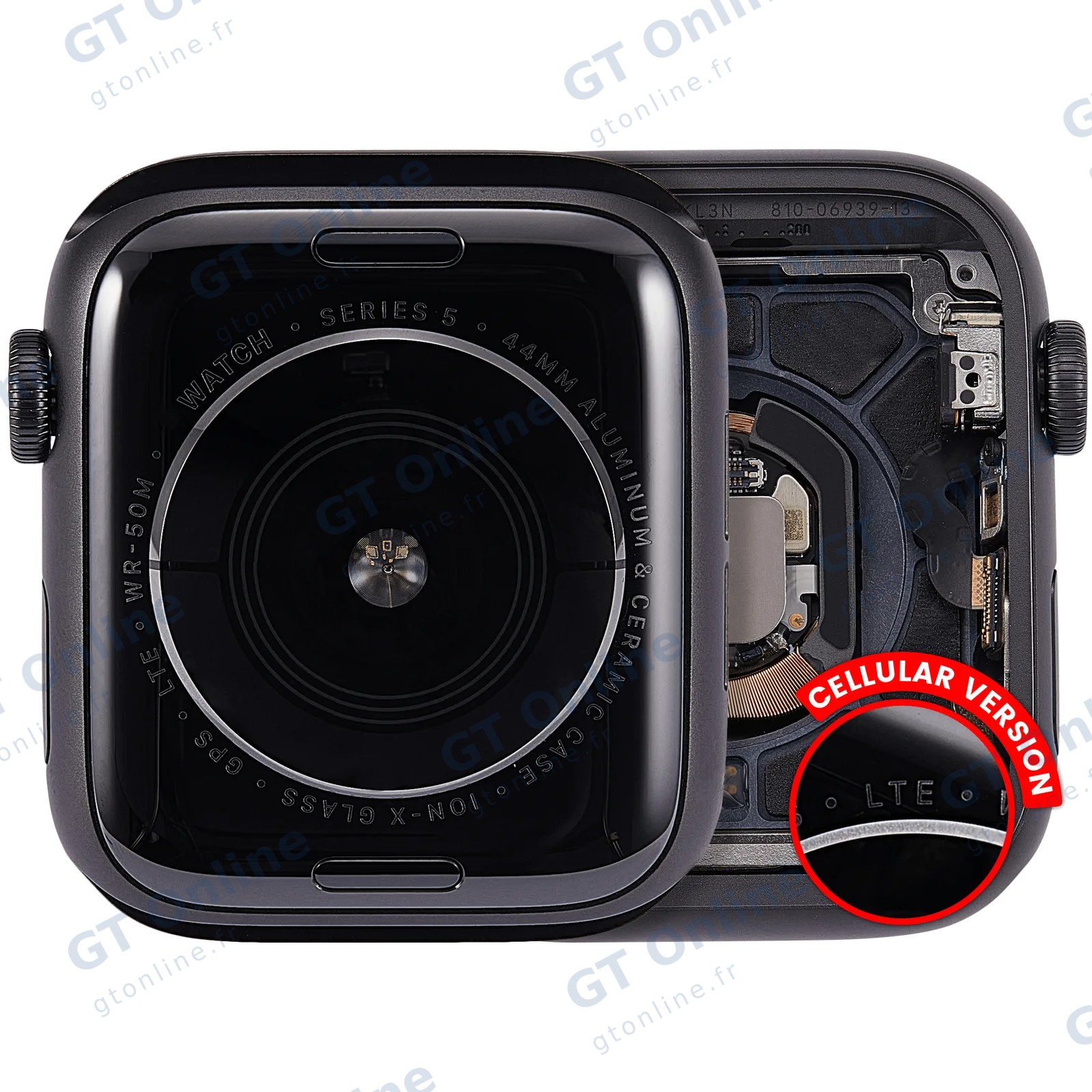 Châssis pour Apple Watch Series 5 (44MM) (origine d'occasion — grade A, Cellular Version, Aluminum / Space Black)