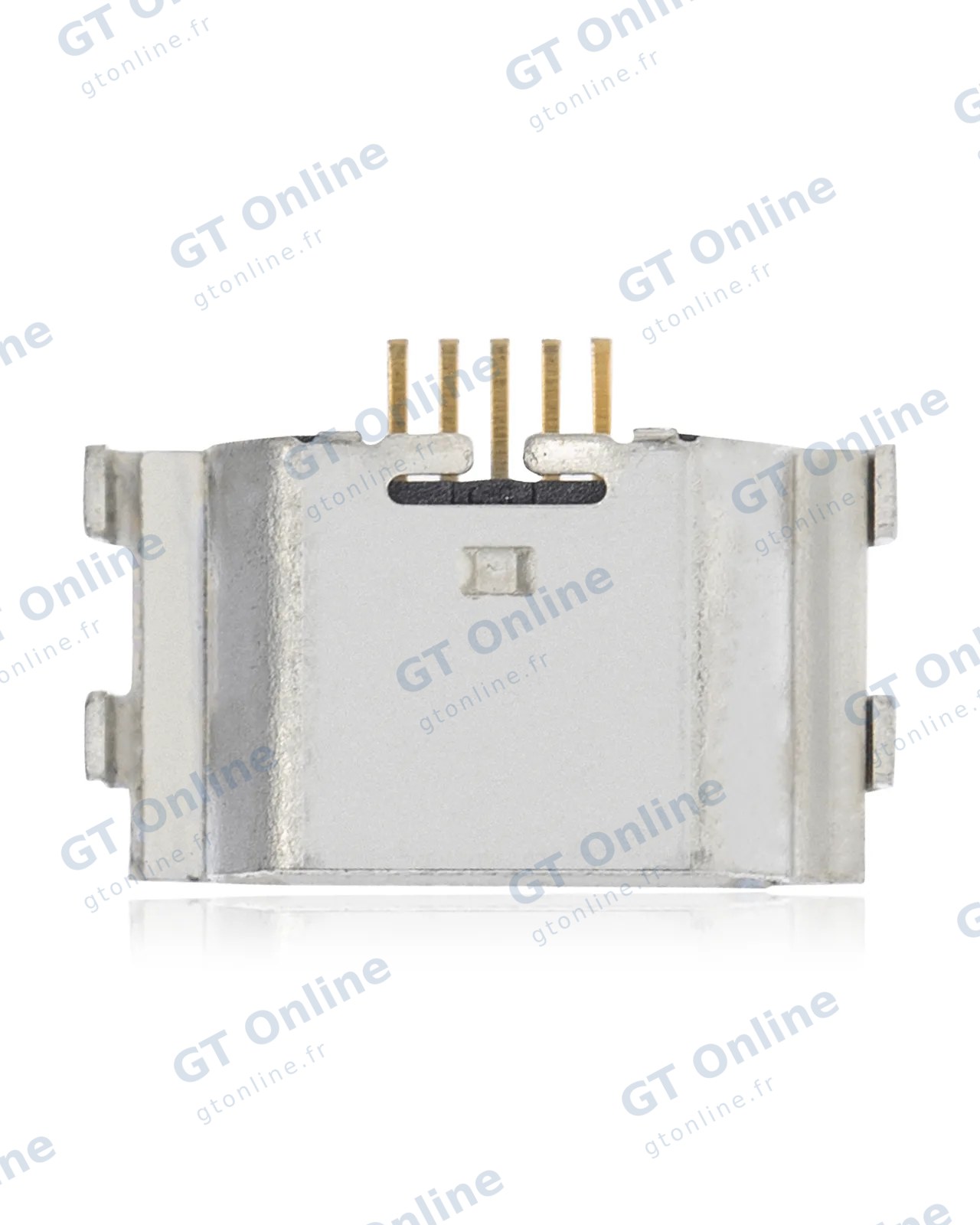 Connecteur de charge à souder — format Micro B, 5 broches, 4 points de fixation (C236)