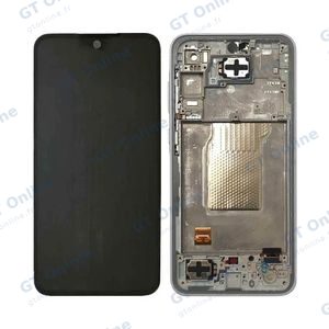 Écran Tactile Original Assembled avec Châssis Compatible Samsung Galaxy A35 5G A356 GH82-34221B Bleu Clair