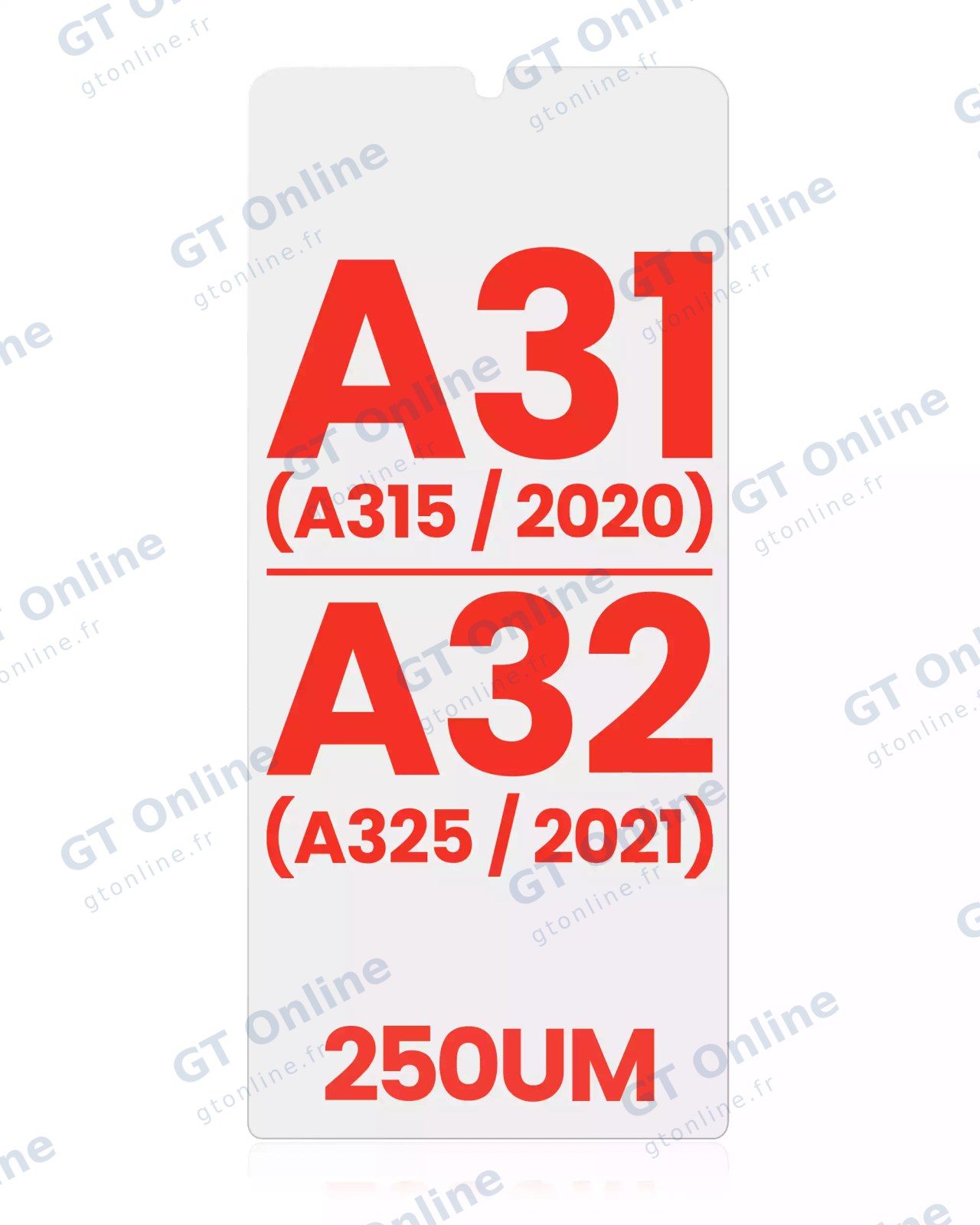 Film OCA pour Samsung Galaxy A31 (A315 / 2020) / A32 (A325 / 2021) (lot de 10, 250 µm)