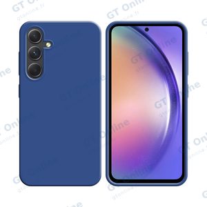 Coque Silicone Compatible pour Samsung Galaxy A54 5G A546 (#16) Bleu Marine