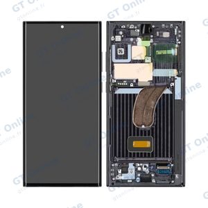Écran Tactile Soft Oled avec Châssis Samsung Galaxy S23 Ultra 5G S918 (120Hz) Original size Noir