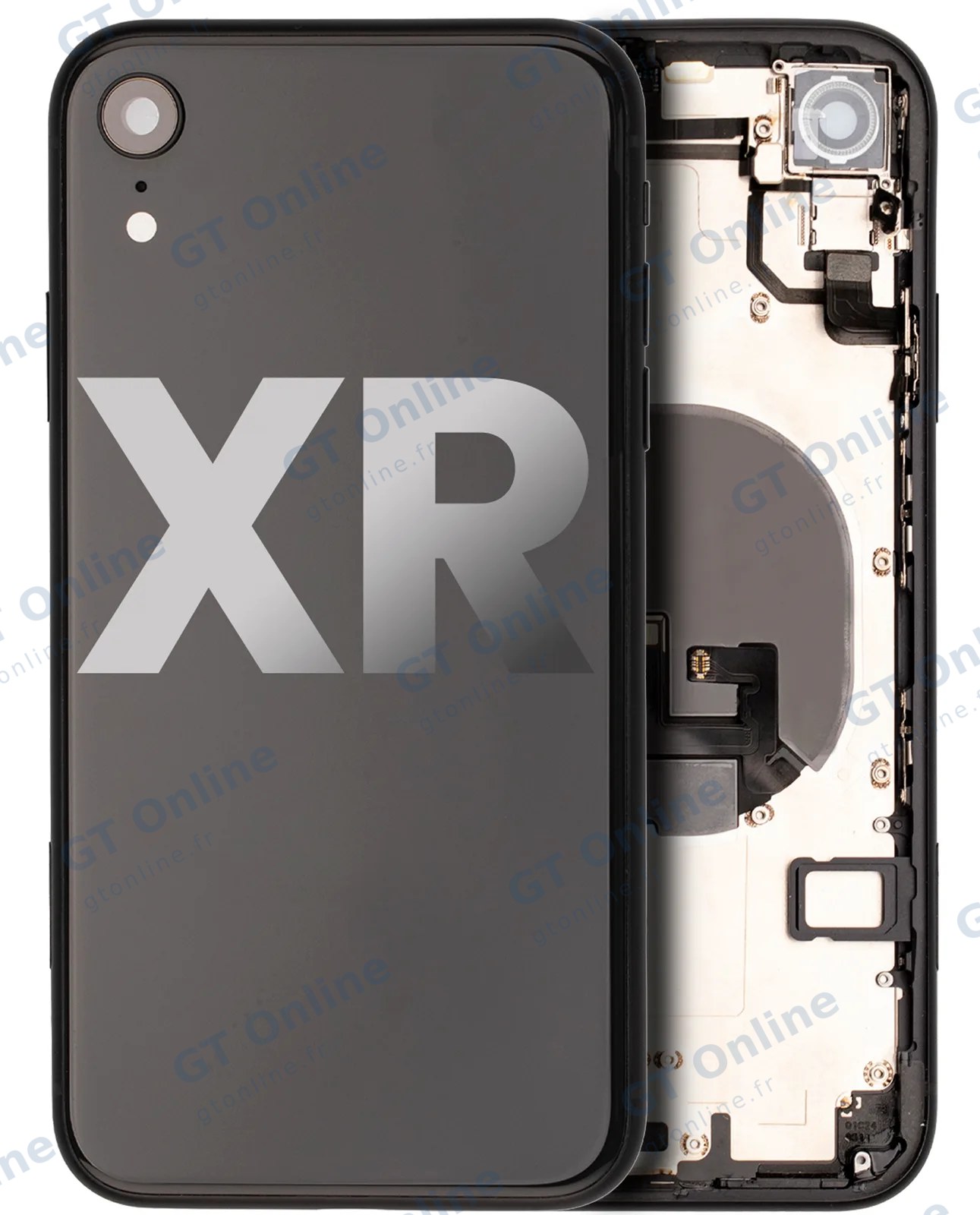 Châssis pour Apple iPhone XR (origine d'occasion — grade B, noir)
