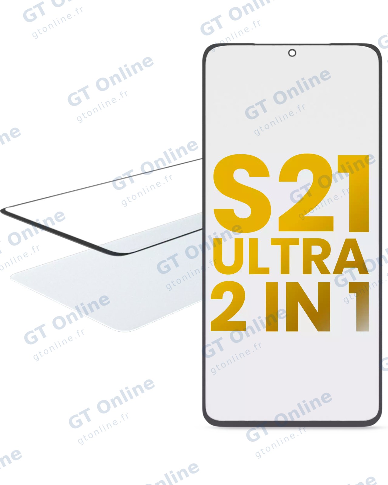 Vitre d’écran avec OCA pour Samsung Galaxy S21 Ultra