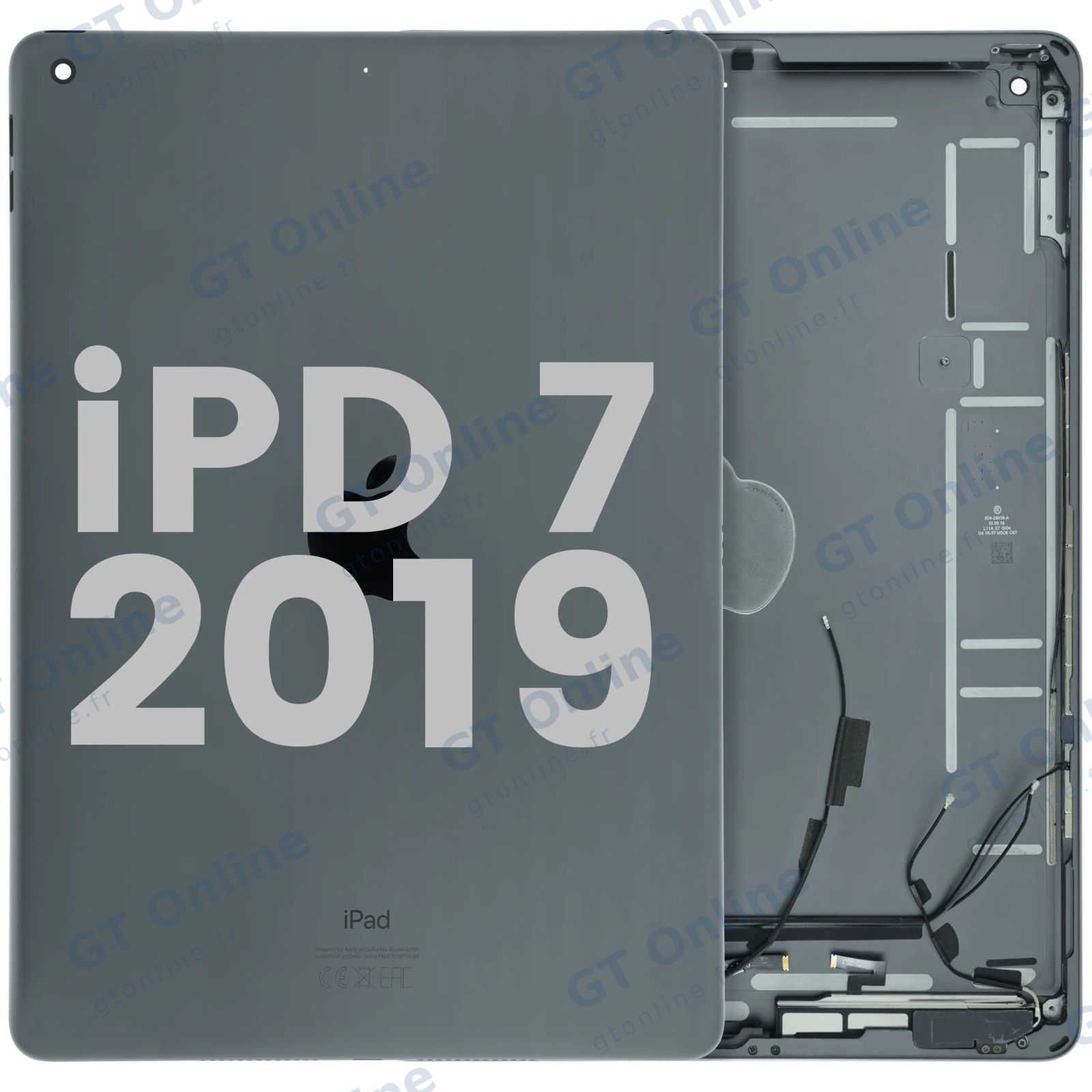Châssis pour Apple iPad 7 (2019) (origine d'occasion — grade A, gris sidéral)