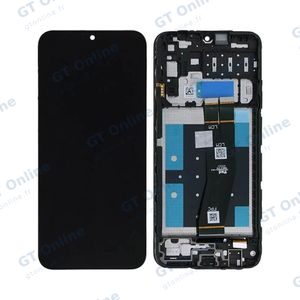 Écran Tactile OEM avec Châssis Samsung Galaxy A14 4G A145 Black Flex Noir
