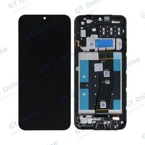 Écran Tactile OEM avec Châssis Samsung Galaxy A14 4G A145 Black Flex Noir