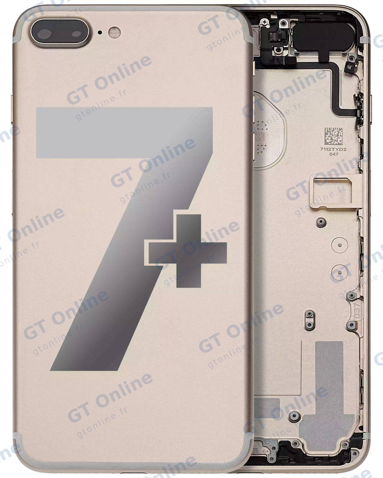 Châssis pour Apple iPhone 7 Plus (origine d'occasion — grade A, or)