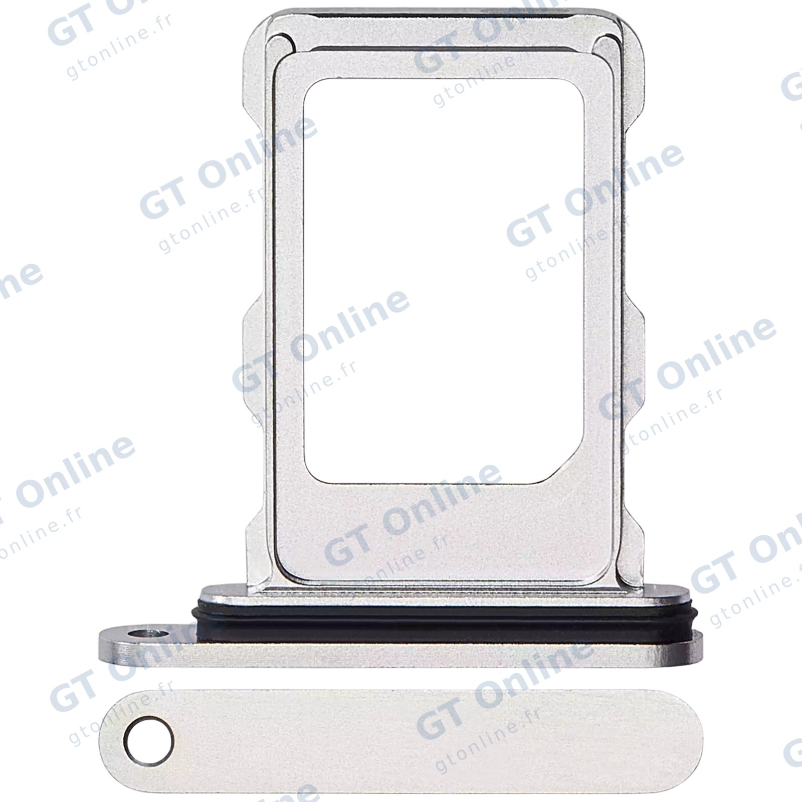 Tiroir SIM pour Apple iPhone 16 Pro / 16 Pro Max (titane blanc)
