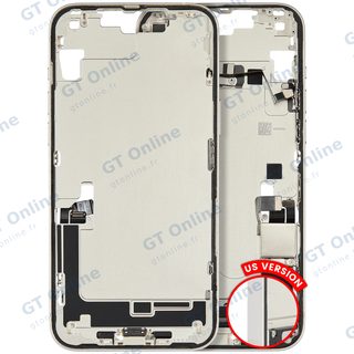 Châssis pour Apple iPhone 14 Plus (version US, origine d'occasion — grade B, lumière stellaire)