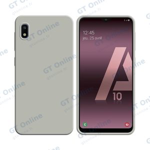 Coque Silicone Compatible pour Samsung Galaxy A10 A105 (#9) Blanc