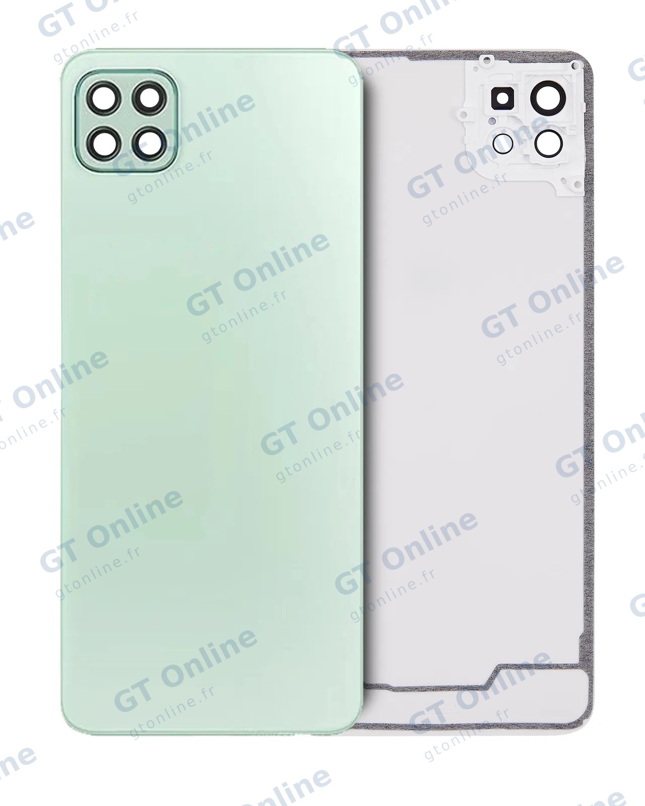 Vitre arrière pour Samsung Galaxy A22 5G (A226 / 2021) (pack service origine, vert)