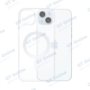 Coque Silicone MagSafe Compatible pour Apple iPhone 15 Plus Transparent