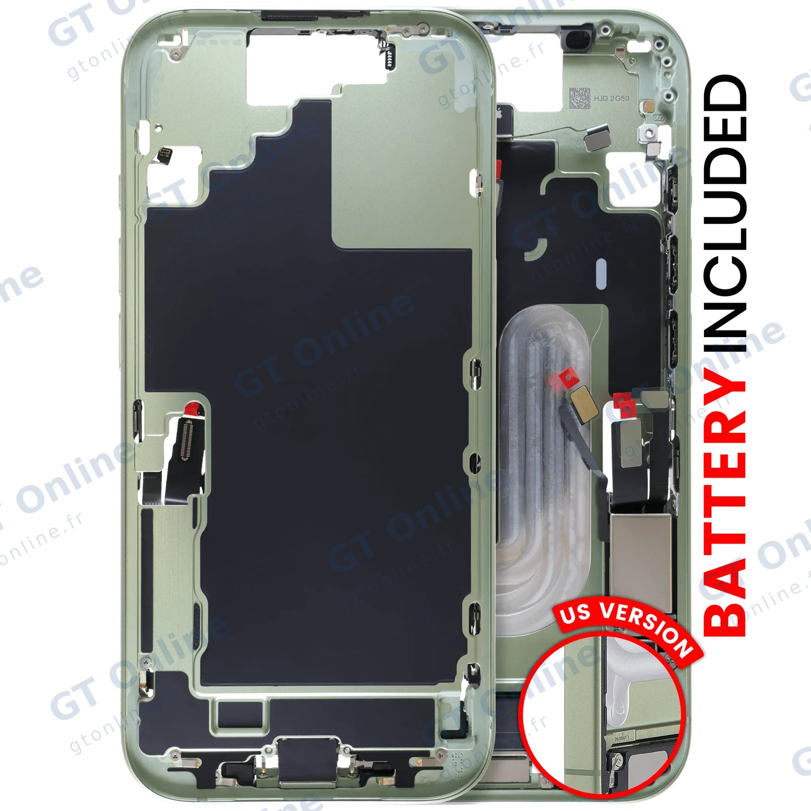 Châssis pour Apple iPhone 17 (origine, version US, Sage)