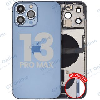 Châssis pour Apple iPhone 13 Pro Max (version US, origine d'occasion — grade A, Sierra Blue)