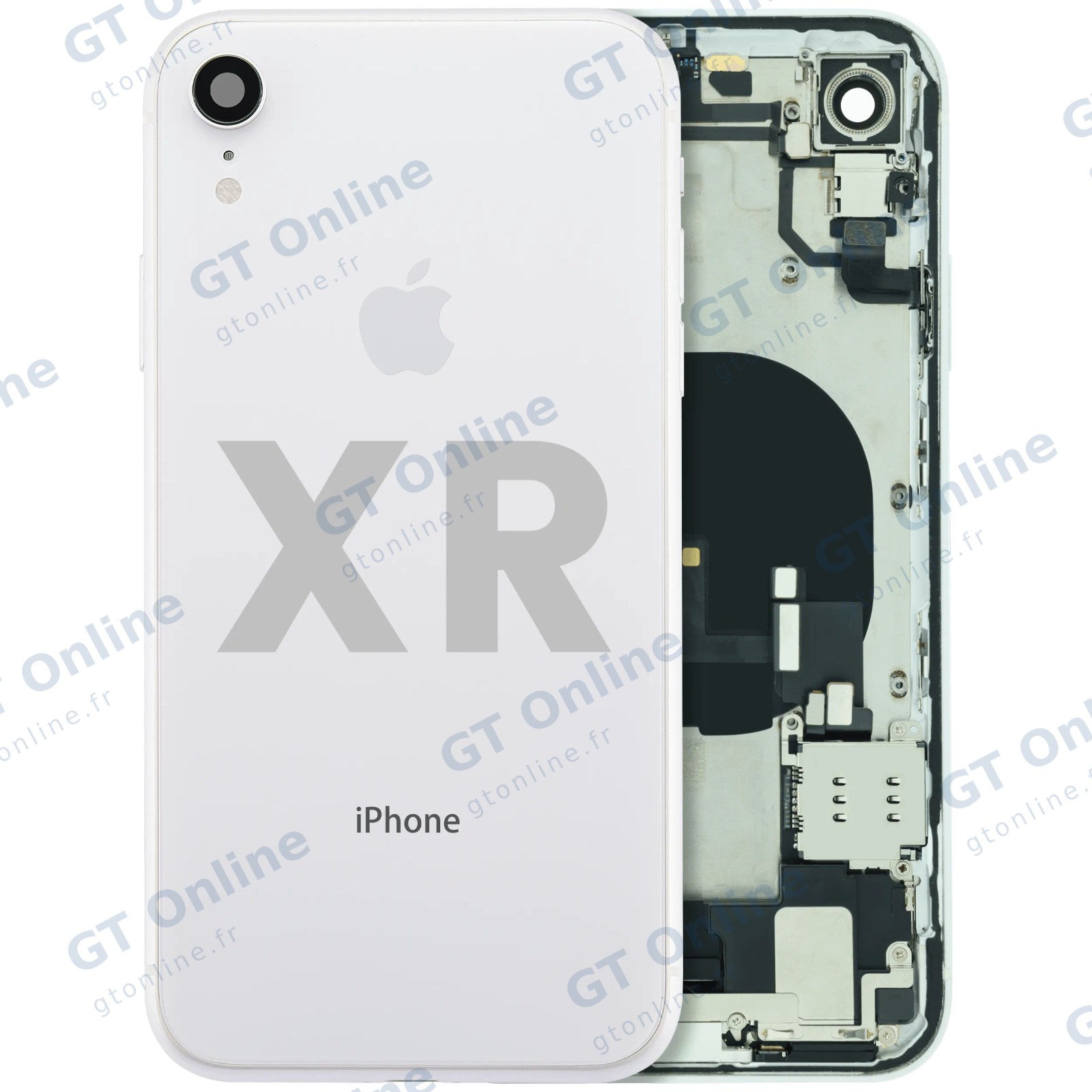 Châssis pour Apple iPhone XR (origine d'occasion — grade B, blanc) — réf. 107282226365